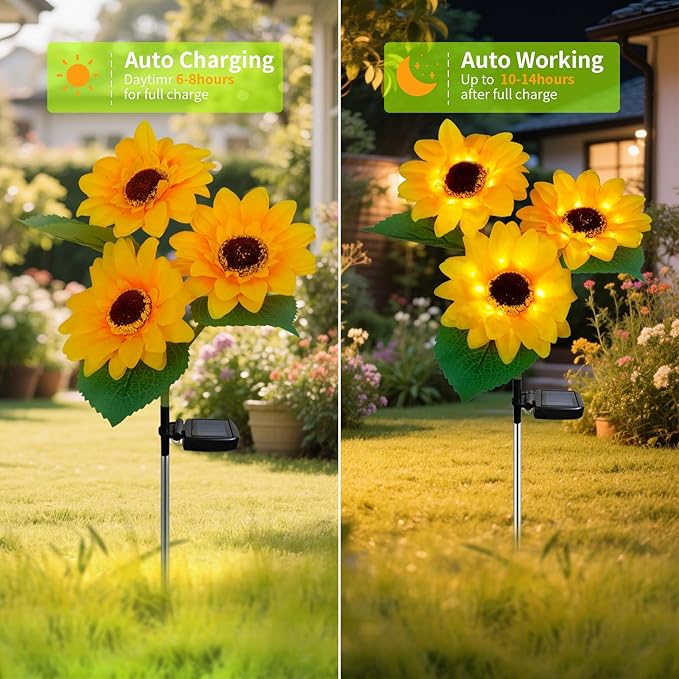 Outdoor Solar Garden Lights – Decorative LED Stakes
