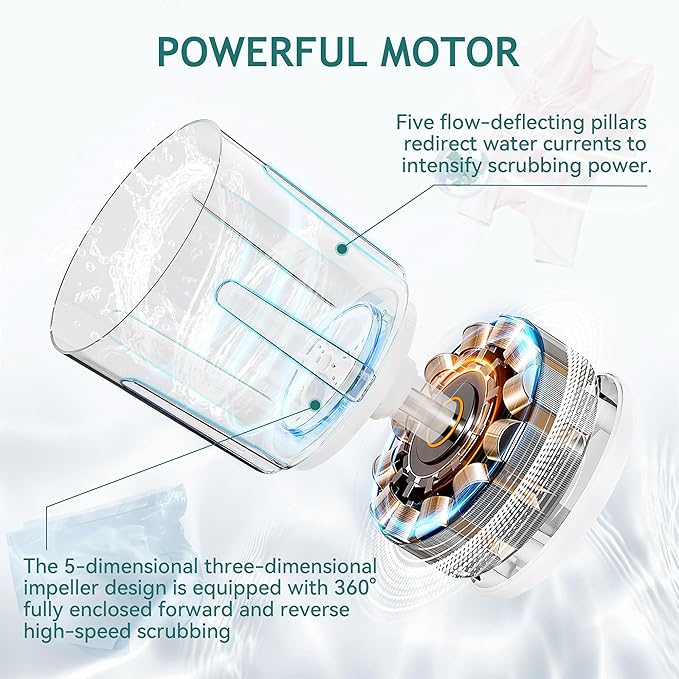 Portable Mini Washing Machine – Compact Travel Laundry Device